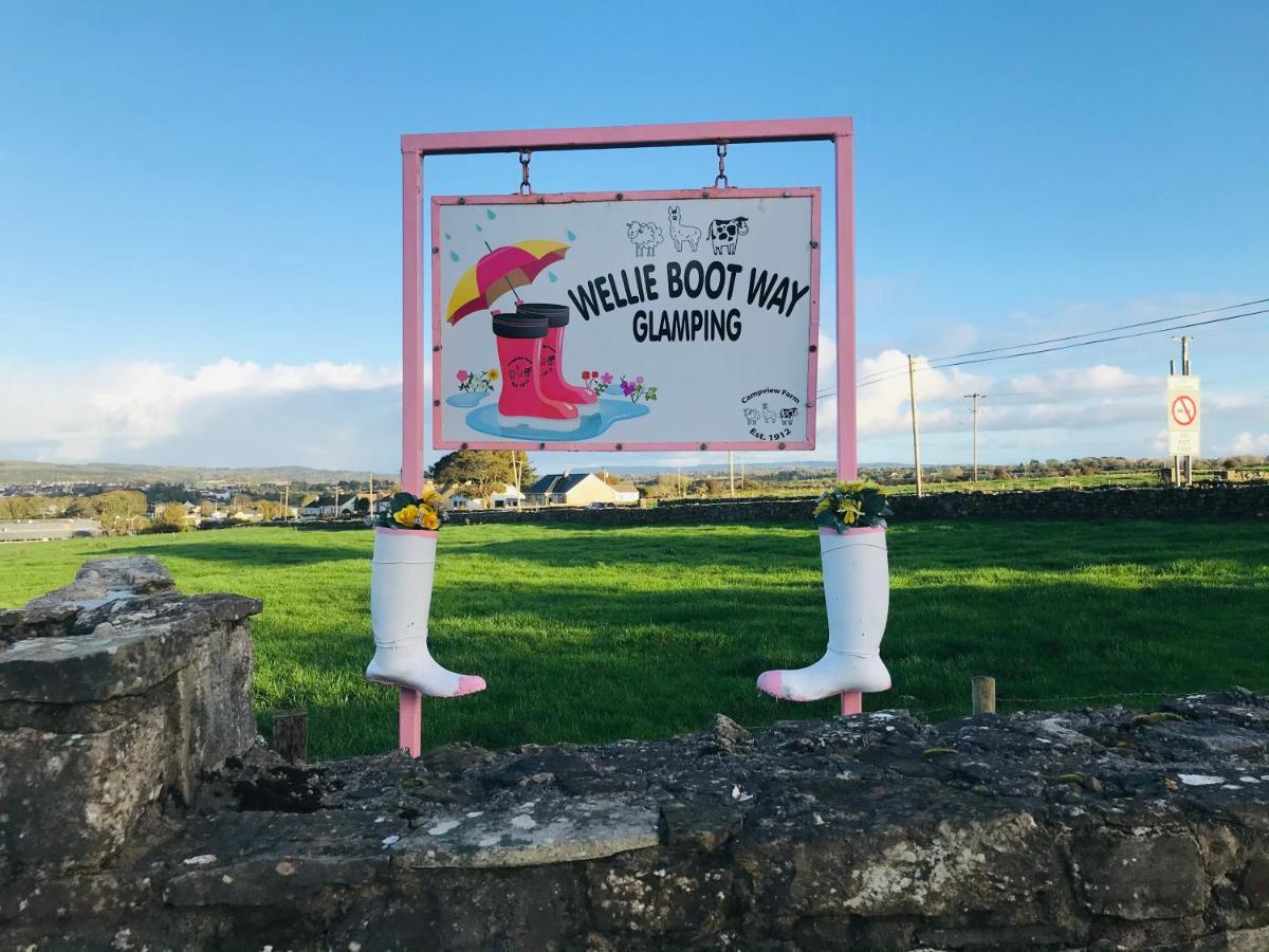 The Lazy Llama Shepherd Hut On Llama Farm Ballyshannon Luaran gambar